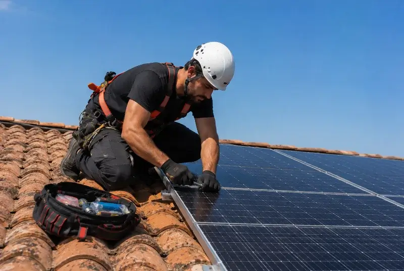 Maintenance et monitoring de panneaux solaires à Chimilin