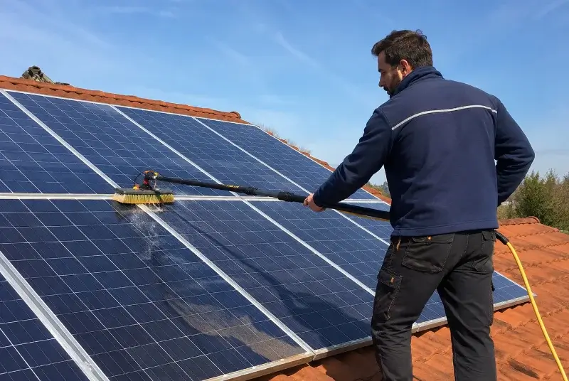 Nettoyage et entretien de panneaux solaires à Chimilin